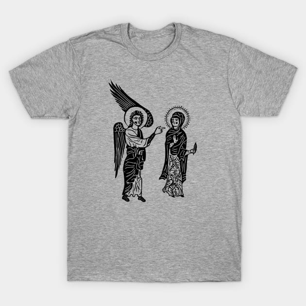 Gladzor Gabriel and Mary Annunciation T-Shirt by LaForma